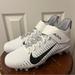 Nike Shoes | Nike Alpha Menace Pro 2 Mid White Football Cleats Men’s Size 12 W Bv3951-100 | Color: Gray/White | Size: 12