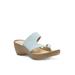 Women's Laurel Thong Sandal by Eastland in Light Blue (Size 7 M)