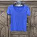 Nike Tops | Nwot Women’s Nike Cornflower Blue Short Sleeve Polyester Active Shirt (Xs) | Color: Blue | Size: Xs