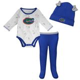 Newborn & Infant Royal/White Florida Gators Dream Team Raglan Long Sleeve Bodysuit Hat Pants Set