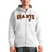 Men's Antigua White San Francisco Giants Team Logo Victory Full-Zip Hoodie