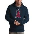 Men's Antigua Navy Los Angeles Angels Victory Pullover Team Logo Hoodie