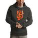 Men's Antigua Charcoal San Francisco Giants Victory Pullover Team Logo Hoodie