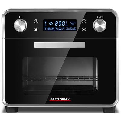 GASTROBACK Minibackofen "DESIGN OFEN AIR FRY & PIZZA 42815", schwarz, B:37,4cm H:39,5cm T:35,7cm, Minibacköfen