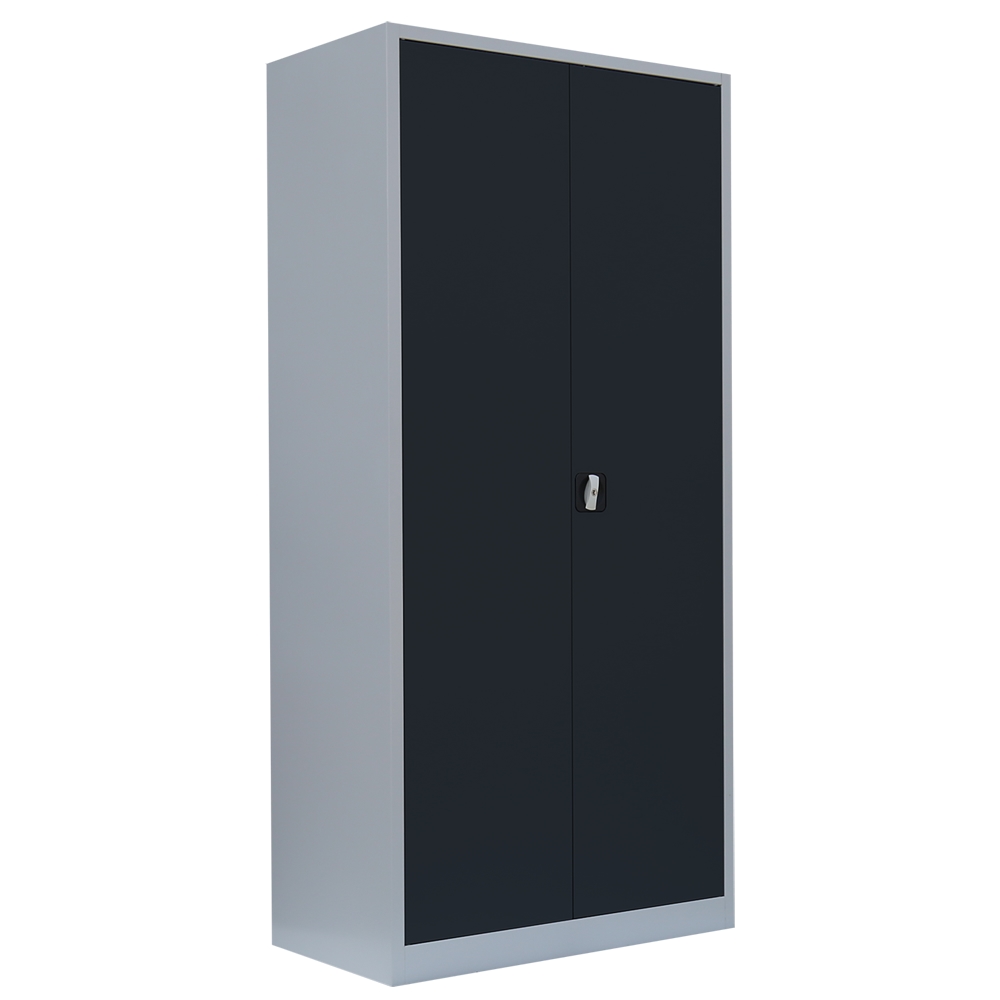 Lüllmann® Flügeltürenschrank, 5 OH, 1950 x 925 x 600 mm, lichtgrau/anthrazit Image