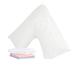 Bedding Direct UK Superior Duck Feather V Shaped Pillow Natural Cotton Cover with Cream Pillowcase Back & Neck Support Cushion