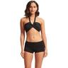 SEAFOLLY Damen Bikinihose Seafolly Collective Roll Top Boyleg, Größe 40 in Schwarz