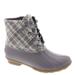 Sperry Top-Sider Saltwater Wool Plaid - Womens 7 Grey Boot Medium