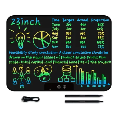 Tablette d'écriture à écran LCD aste planche à dessin électronique bloc-notes coloré jouets pour