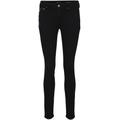 Skinny-fit-Jeans TOM TAILOR DENIM "JONA" Gr. 28, Länge 32, schwarz (clean dark stone black denim) Damen Jeans Röhrenjeans