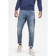 Regular-fit-Jeans G-STAR RAW "3301 Straight Tapered" Gr. 36, Länge 32, blau (blue, aged) Herren Jeans Regular Fit