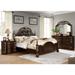 Urex Traditional Cherry Wood 4-Piece Poster Bedroom Set with USB Port by Furniture of America