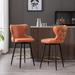 Modern Linen Fabric 180° Swivel Bar Stool Chair, Set of 2