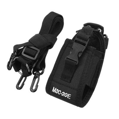 Multi-Function MSC-20E Nylon Bag Two Way Radio Transceiver Walkie Talkie Pouch - Black