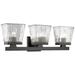 Z-Lite Astor 3 Light Vanity in Matte Black