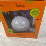 Disney Holiday | 9” The Nightsmare Before Christmas Jack Skellington Talking White Pumpkin | Color: Gray/White | Size: Os