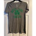 Adidas Tops | Adidas Notre Dame Women’s T-Shirt | Color: Gray/Green | Size: M