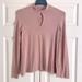 American Eagle Outfitters Tops | American Eagle Soft & Sexy Pink Long Sleeve Cut Out Shirt * | Color: Pink | Size: Xs