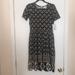 Lularoe Dresses | M Lularoe Amelia Dress G04 1117 | Color: Black/White | Size: M