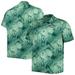 Men's Tommy Bahama Green New York Jets Big & Tall Coast Luminescent Fronds Camp IslandZone Button-Up Shirt