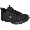 Sneaker SKECHERS "GRACEFUL - GET CONNECTED", Damen, Gr. 40, schwarz, Textil, sportlich, Schuhe, Freizeitschuh, Halbschuh, Schnürschuh in Schuhweite G (weit)