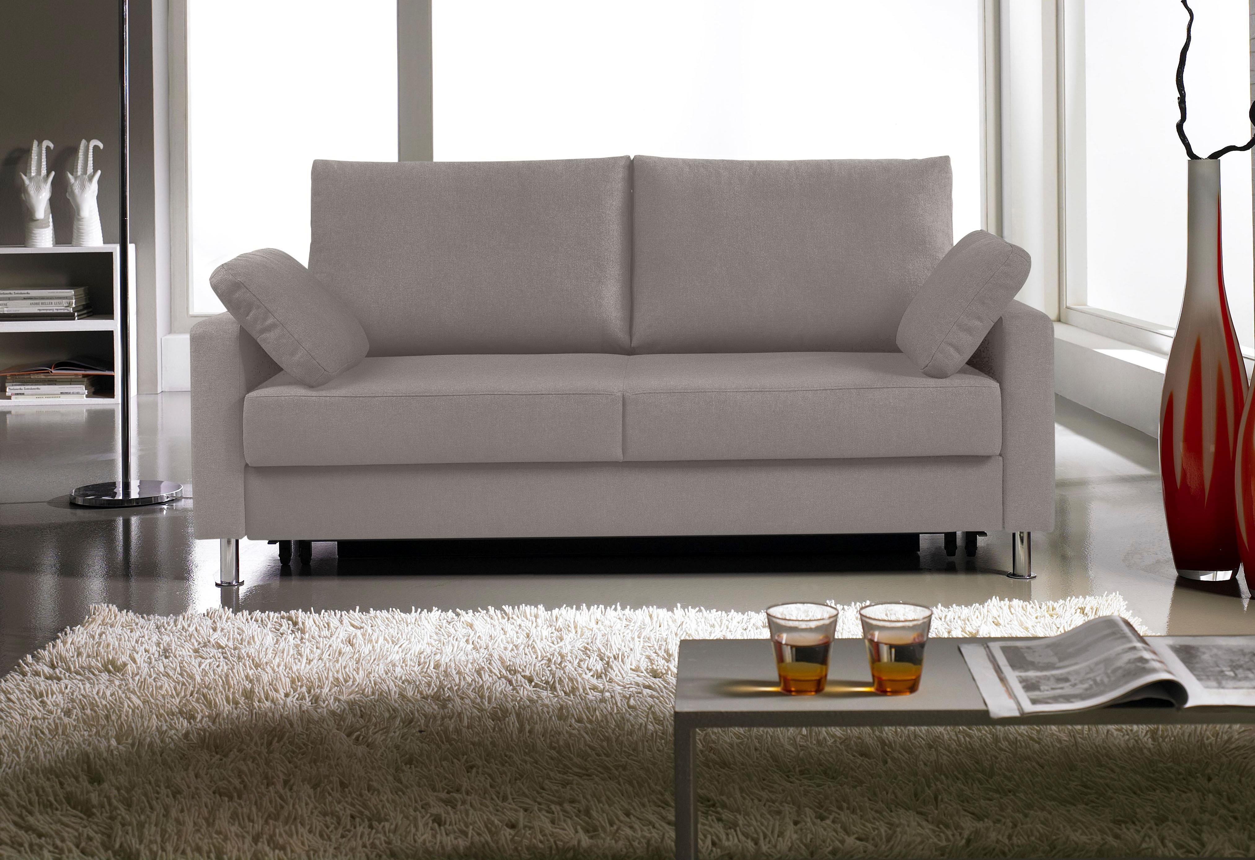 Schlafsofa BALI "FLEXA, Sitzen / Relaxen / Schlafen", grau (hellgrau), B:166cm H:90cm T:95cm, Sofas, Schlafsofa, – Schlafsofa „Made in Germany“