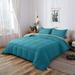 DOMDEC All Season Down Alternative Quilted Comforter Set-Reversible Bedding Set-Machine Washable in Blue | Twin Comforter + 1 Standard Sham | Wayfair