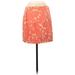 J.Crew Casual Skirt: Orange Print Bottoms - Women's Size 2