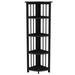 Union Rustic 51" H x 12.5" W x 12.5" D Corner Shelving Unit Wood in Black | 51 H x 12.5 W x 12.5 D in | Wayfair A1EBE28BA8A84183A10CC4F7EB436C3A