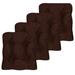 Ebern Designs Alland Outdoor Chair Pad Cushion Polyester in Brown | 6.5 H x 16 W x 16 D in | Wayfair 84C2ABD015084DA8B61858992789376B