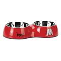 Gamelle double Karlie Jairo pour chien - 2 x 350 mL