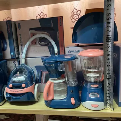 Mini jouets de simulation de cuisine pour enfants jeu de simulation lumière et son bleu appareils