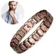 Bracelet en cuivre rouge pour hommes Style Business Double Bracelet de thérapie magnétique forte