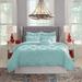 Pointehaven Knotted Oversized Pintuck Percale Cotton Comforter Set