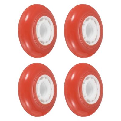 Inline Skate Wheels 82A Skate Replacement for Single Row Skate, Red White 4pcs - Red, White