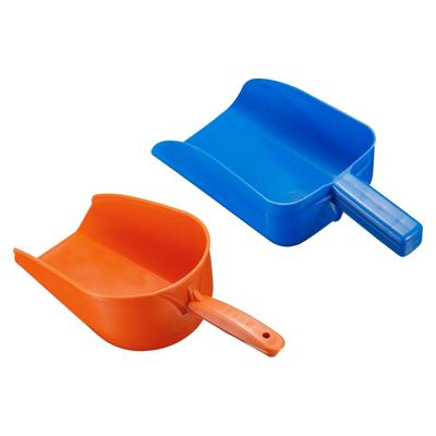 1 Set Hand Scoop PP Flour Flour Sugar Cereal Shovel Feed Supplies Blue, Orange - Blue, Orange