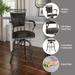 Hillsdale Furniture Bridgetown Metal Swivel Stool, Pewter