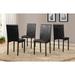 Roundhill Furniture Citico Metal Dinette Set with Laminated Faux Marble Top