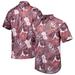 Men's Tommy Bahama Burgundy Washington Commanders Coconut Point Playa Floral Camp IslandZone Button-Up Shirt