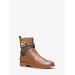 Michael Kors Rory Leather and Logo Ankle Boot Brown 6