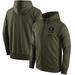 Men's Nike Olive Oregon Ducks Tonal Logo Stack Performance Full-Zip Hoodie