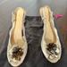 Kate Spade Shoes | Kate Spade Satin Sling Backs 10.5 | Color: Gold | Size: 10.5