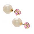 Kate Spade Jewelry | Kate Spade Dainty Sparklers Reversible Pearl Marmalade Earrings | Color: Gold/Pink | Size: Os