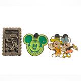 Disney Other | Disney Collectors Pins - Mickey & Minnie Mouse - Mickey Mouse - Lot Of 3 | Color: Green | Size: Os