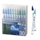 Kuretake ZIG CLEAN COLOR REAL BRUSH 30 COLOUR SET B with Flexible Brush Tips, Watercolor Pens for Painting, Drawing, Calligraphy, Made in Japan, RB-6000AT/30VB