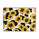 Sunflowers Milk Cow Skin Area Rug for Living Room Bedroom Indoor or Outdoor Rugs Door Mats Washable Carpet 5' x 4'