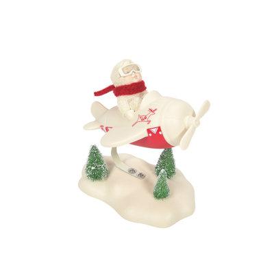 Department 56 Snowbabies Santa, I'm on My Way Porcelain, Sisal | 5.2 H x 3.27 W x 4.61 D in | Wayfair 6009962