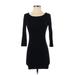 Forever 21 Casual Dress - Bodycon: Black Solid Dresses - Women's Size Small
