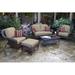 Tortuga Outdoor Sea Pines 5 - Person Seating Group w/ Cushions in Yellow | Wayfair FN21501-M RAVEL