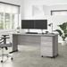 Huckins Rectangular Computer Desk Office Set Wood in Gray Laurel Foundry Modern Farmhouse® | 29.66 H x 71.54 W x 26.81 D in | Wayfair